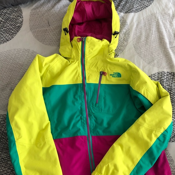 neon snow jacket